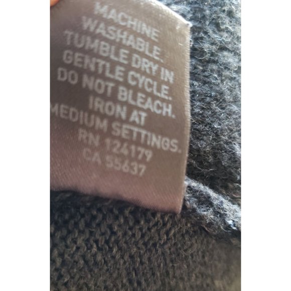 Johnston‎ & Murphy marino wool pullover Mens  XL quarter Zip Ribbed Knit Gray - Picture 7 of 8